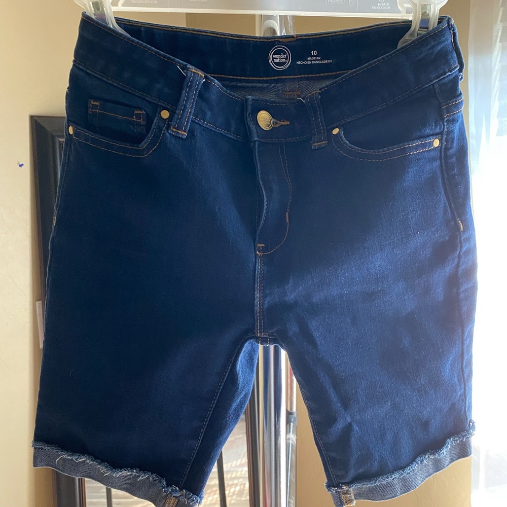 Wonder Nation Girls Distressed Hem
